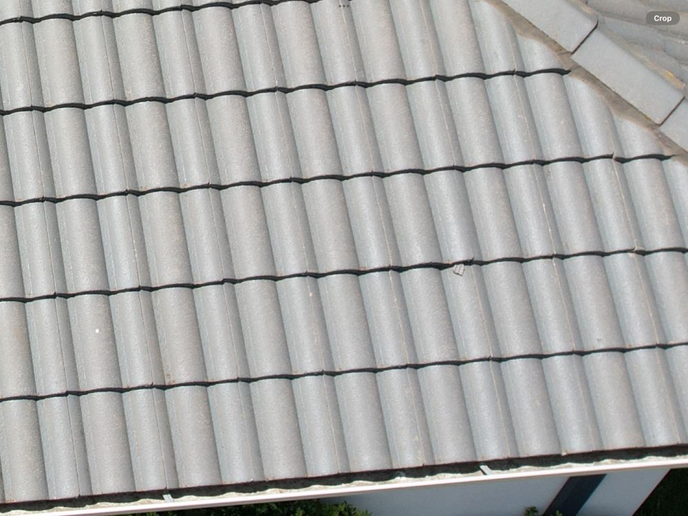 Chipped roof tiles worth replacing before they start letting water in, found during a pre-purchase inspection in Officer